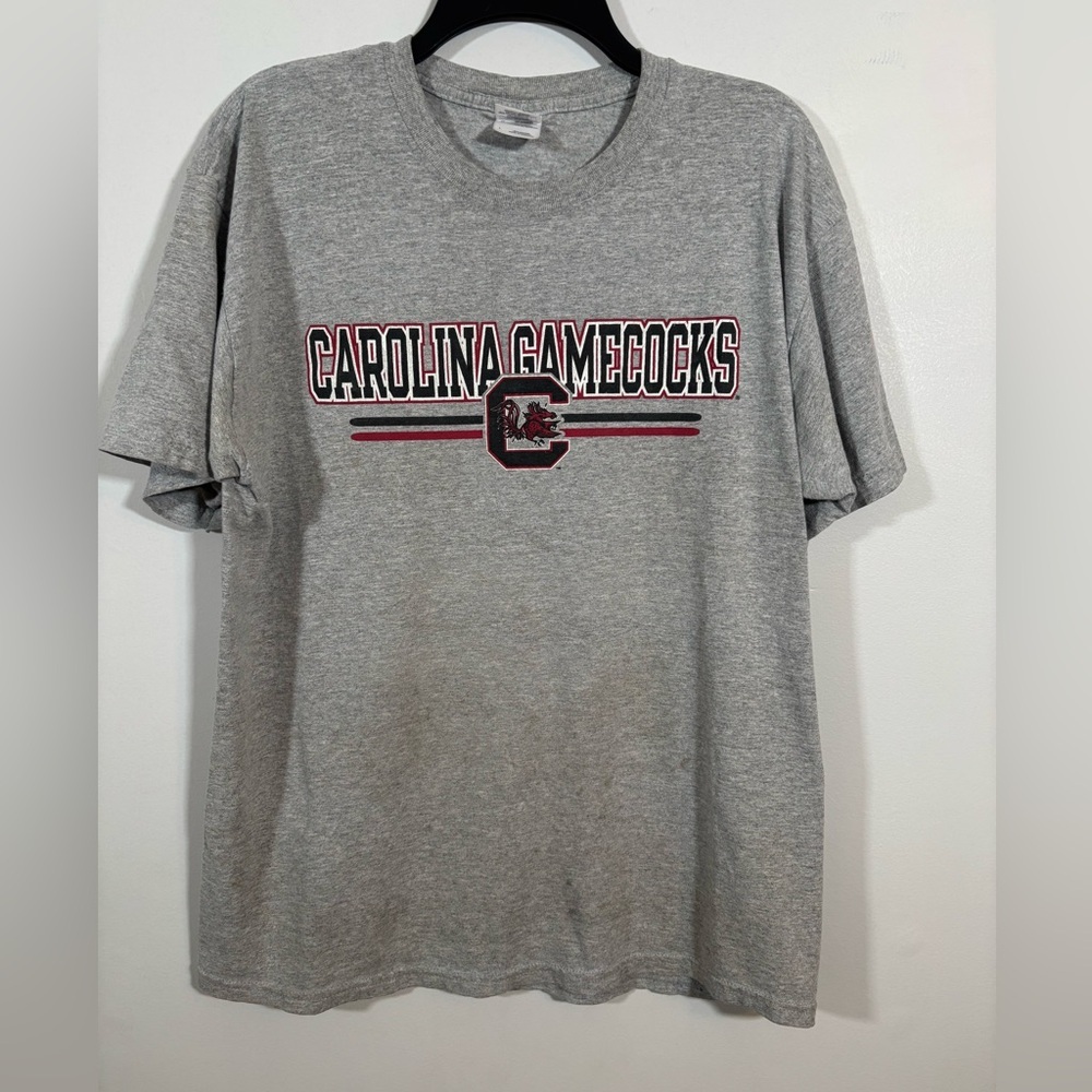 Carolina Gamecocks Gildan Heavy Cotton Gray T-Shirt Men’s Large